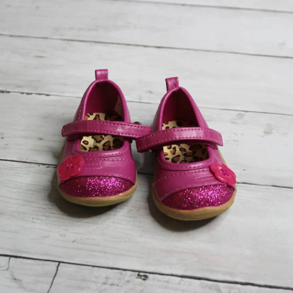 Koala Kids Baby Girl's Pink Mary Jane Casual Dress Shoes Infant Size 2